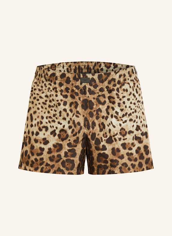 DOLCE & GABBANA Badeshorts HELLBRAUN/ DUNKELBRAUN/ BRAUN