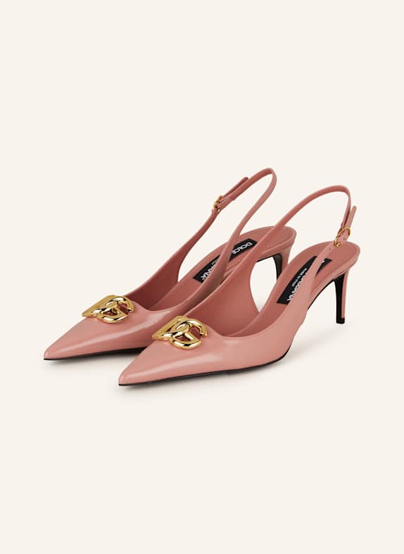 DOLCE & GABBANA Slingback pumps DUSKY PINK