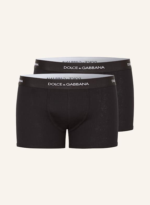 DOLCE & GABBANA 2er-Pack Boxershorts SCHWARZ