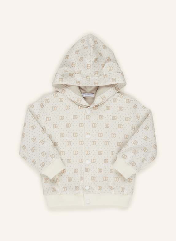 DOLCE & GABBANA Sweatjacke ECRU/ CREME