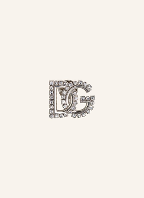 DOLCE & GABBANA Broszka BIJOUX SREBRNY/ BIAŁY