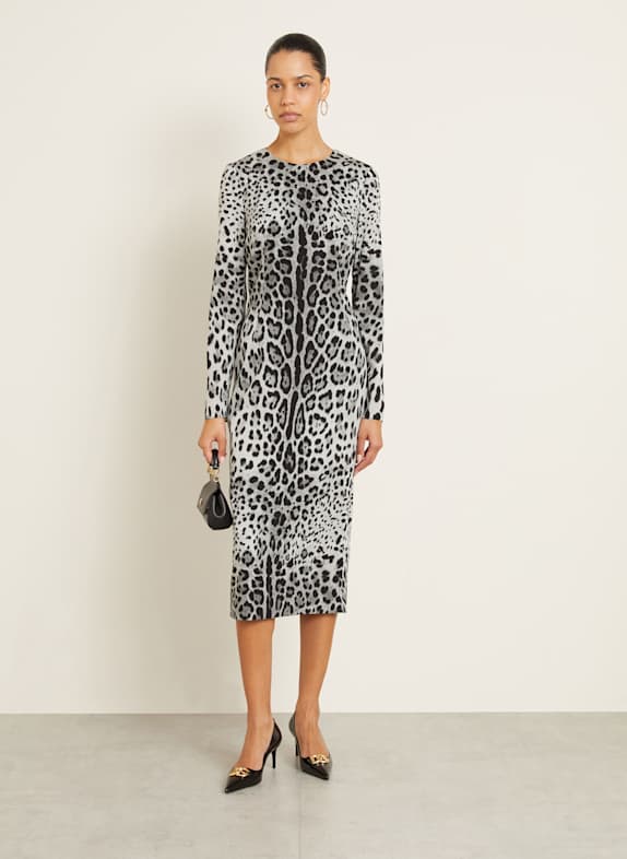 DOLCE & GABBANA Schwarze DOLCE & GABBANA Kleider GRAU/ SCHWARZ/ HELLGRAU
