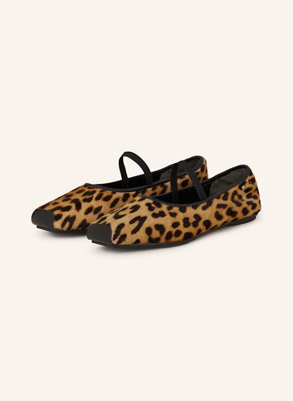 TORY BURCH Mary-Jane-Ballerinas RUNWAY HELLBRAUN/ DUNKELBRAUN/ BRAUN