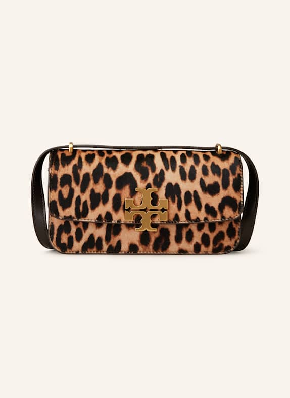 TORY BURCH Torba na ramię ELEANOR JASNOBRĄZOWY/ CIEMNOBRĄZOWY/ JASNOPOMARAŃCZOWY
