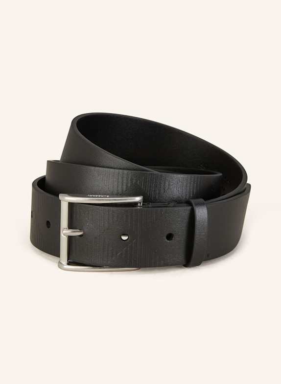 BURBERRY Ledergürtel SCHWARZ