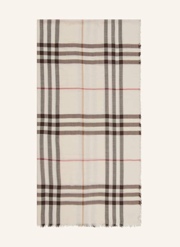 BURBERRY Schal HELLBRAUN/ BRAUN/ DUNKELBRAUN