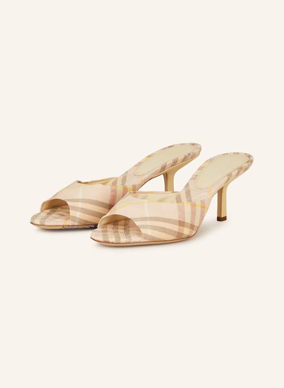 BURBERRY Mules MEWS HELLROSA/ OLIV/ WEISS