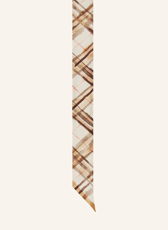 BURBERRY Seidentuch HELLBRAUN/ DUNKELBRAUN/ BRAUN