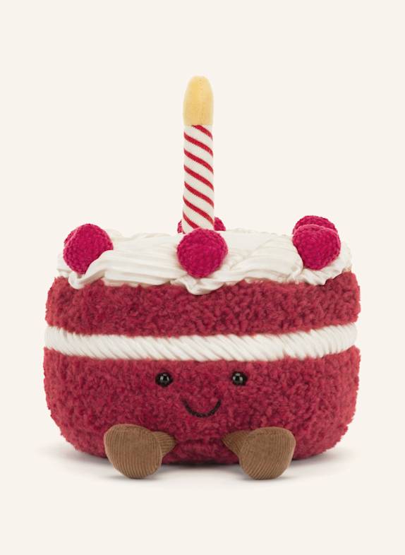 Jellycat Zabawka pluszowa AMUSEABLES CHERI CAKE CIEMNOCZERWONY/ BIAŁY