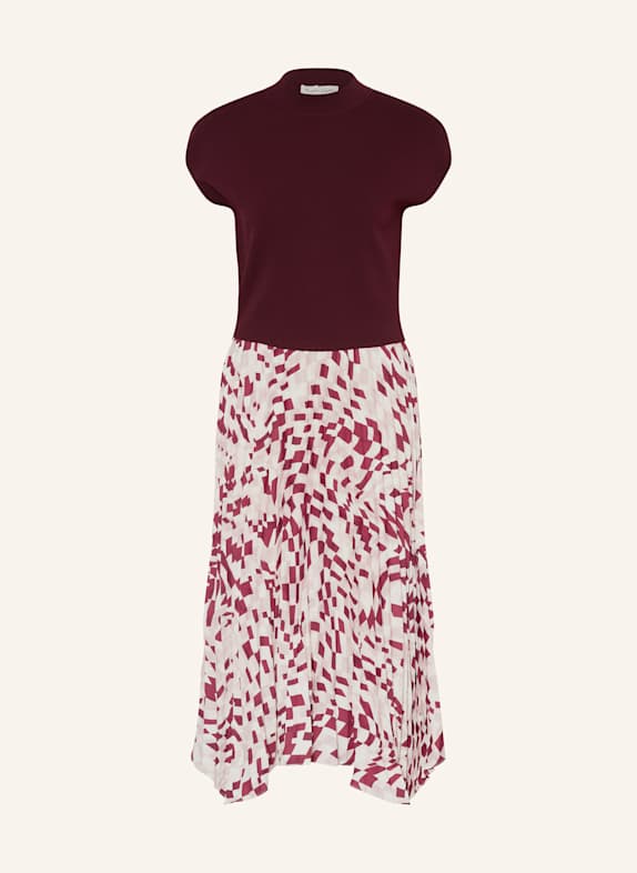 Phase Eight Plisseekleid MAYA im Materialmix SCHWARZ / BEIGE / ROSA