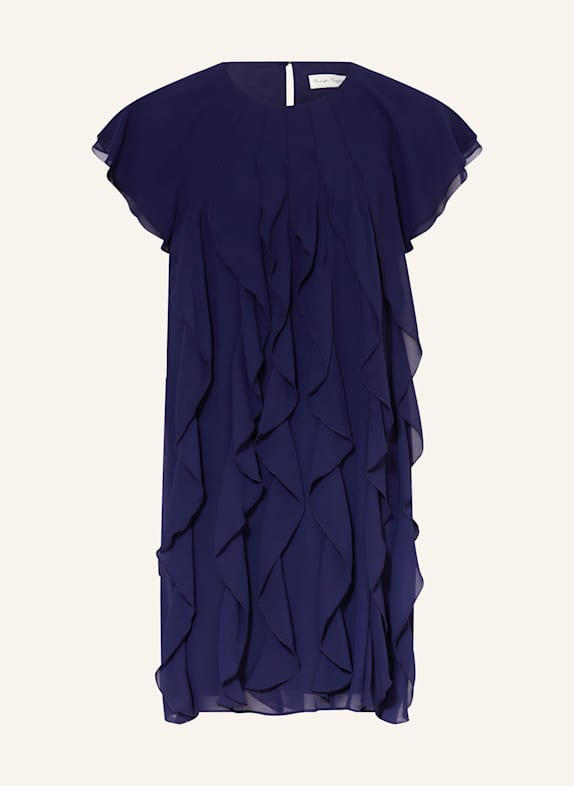 Phase Eight Kleid CLAUDETTE mit Volants DUNKELBLAU