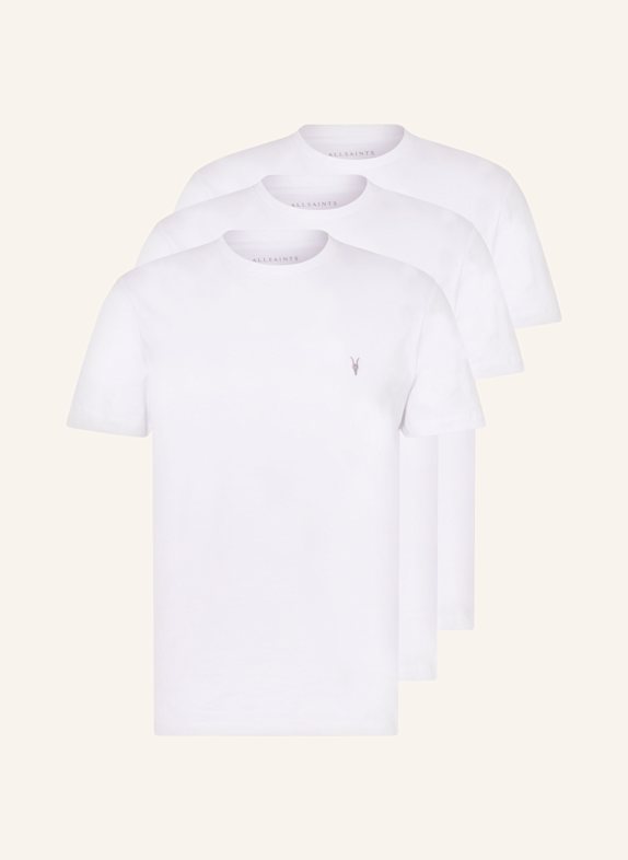 ALLSAINTS Lot de 3 t-shirts BRACE SS BLANC