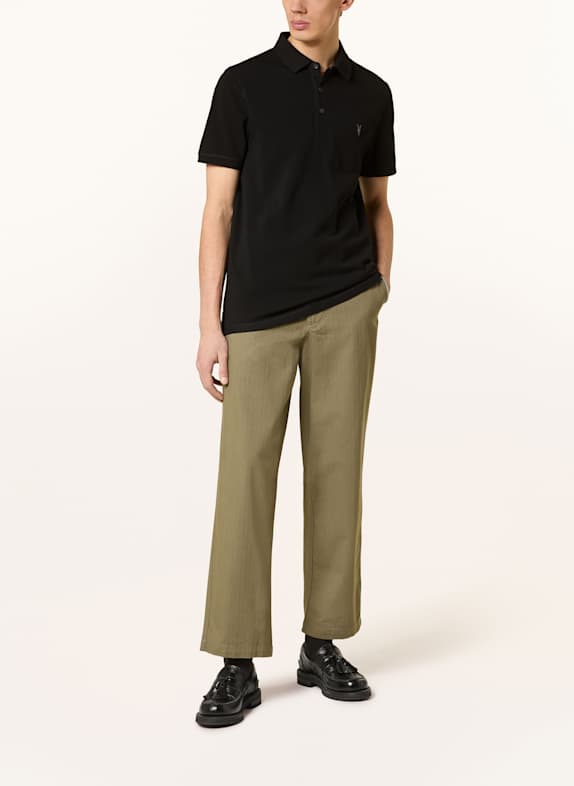ALLSAINTS Pikétröja REFORM Slim Fit SVART