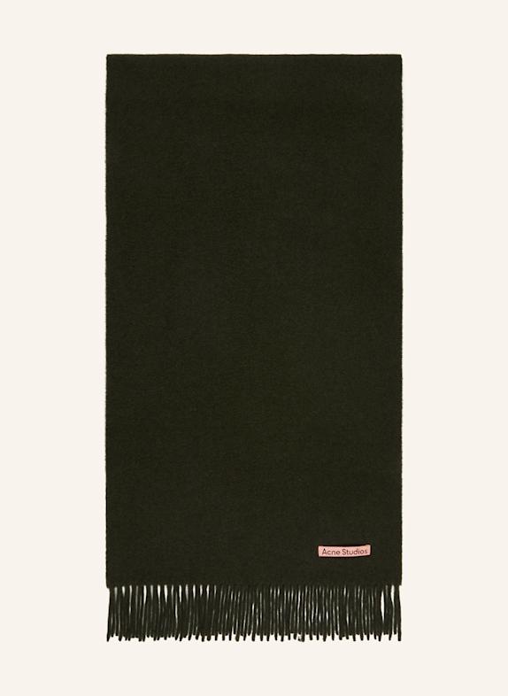 Acne Studios Szal CIEMNOZIELONY