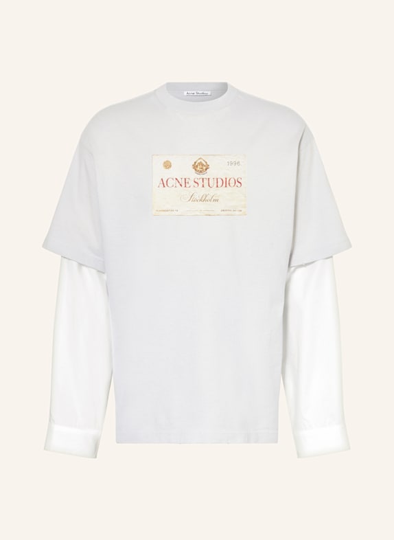 Acne Studios Longsleeve HELLGRAU/ WEISS