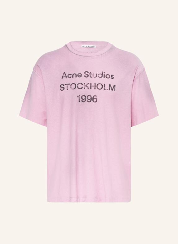 Acne Studios T-shirt RÓŻOWY/ CZARNY