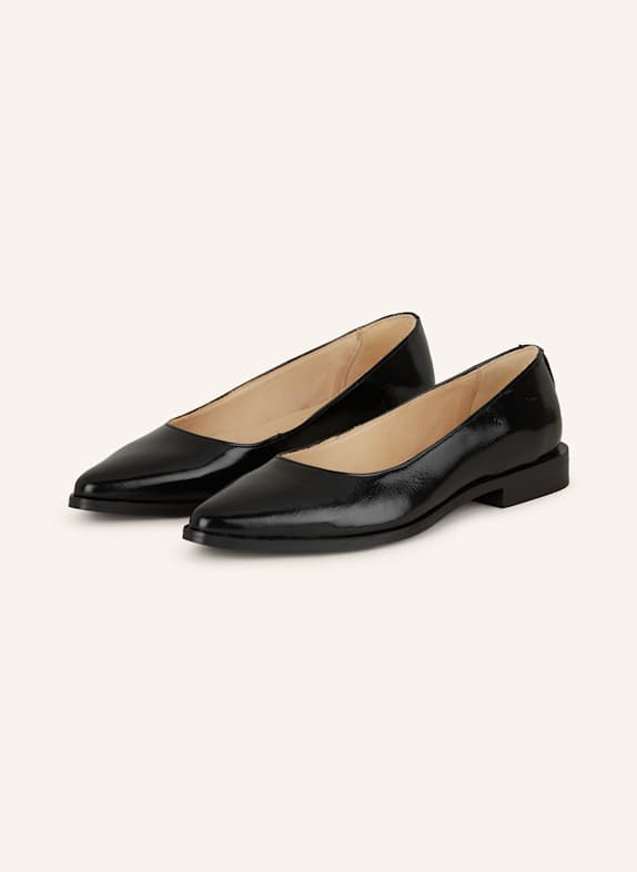 MRS & HUGS Lackballerinas SCHWARZ