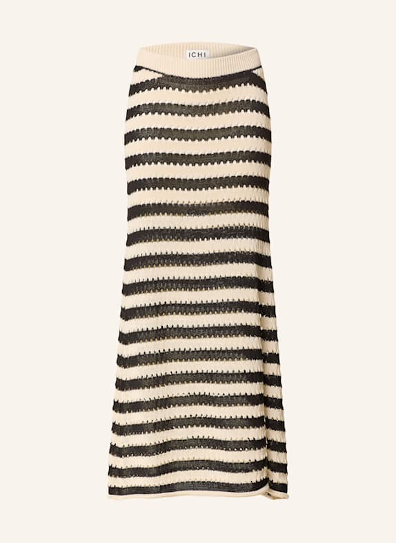 ICHI Strickrock IHBIRDIS SCHWARZ/ CREME