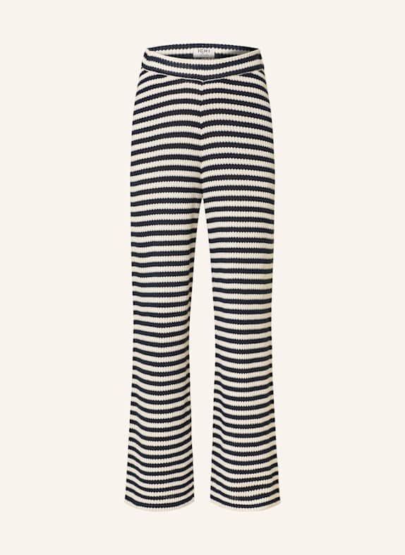ICHI Strickhose IHLORIANNA DUNKELBLAU/ ECRU