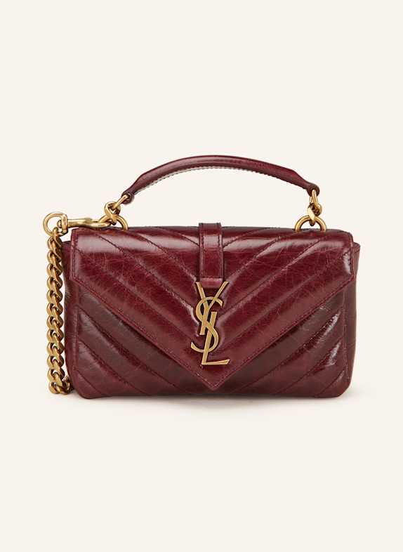 SAINT LAURENT Umhängetasche COLLEGE MINI DUNKELROT