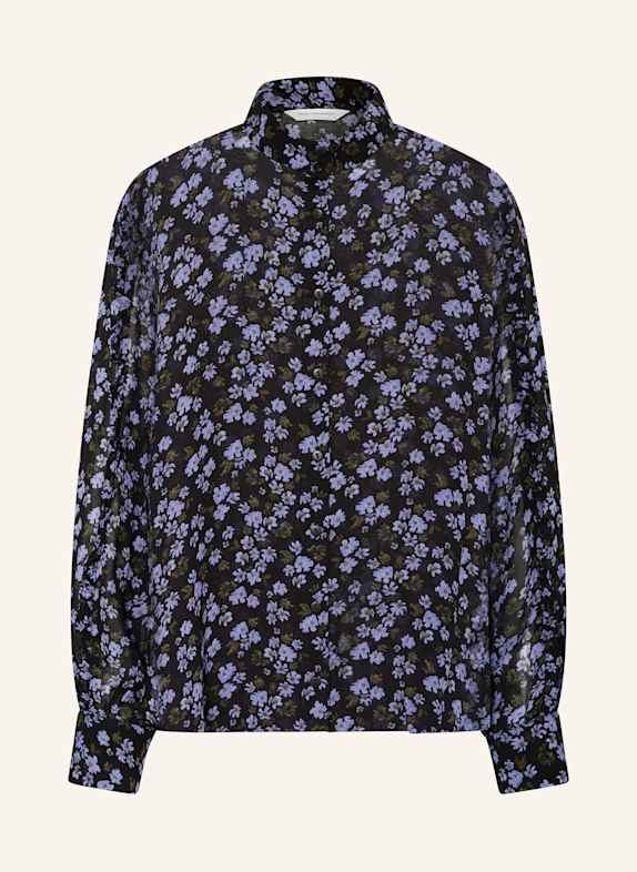 MSCH COPENHAGEN Bluse MSCHKASANDRA mit Rüschen SCHWARZ/ LILA/ KHAKI