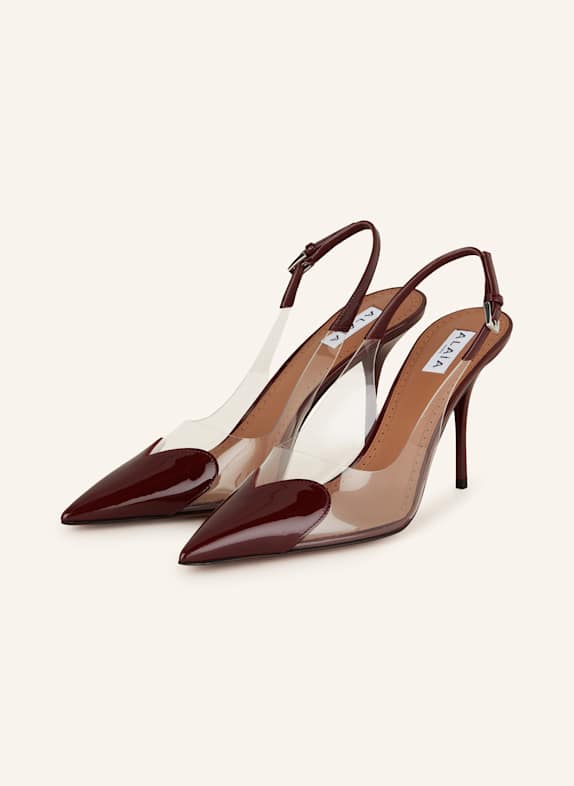 ALAÏA Slingpumps DUNKELROT