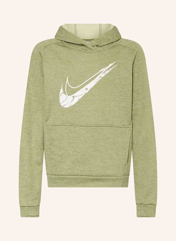 Nike Bluza z kapturem MULTI STAIN REPEL JASNOZIELONY