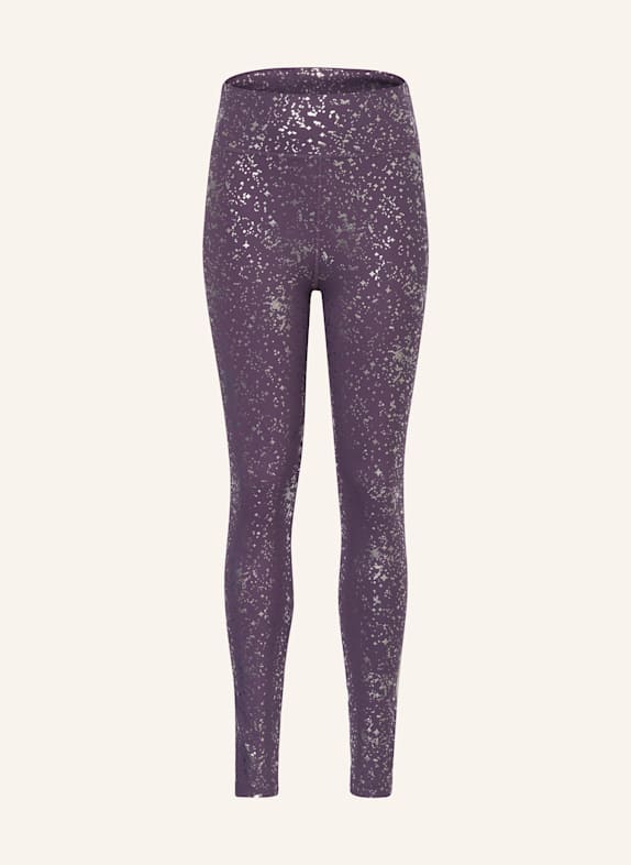Nike Leggings DUNKELLILA/ SILBER