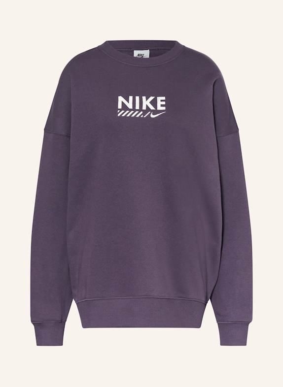 Nike Bluza nierozpinana oversize SPORTSWEAR LILA/ BIAŁY