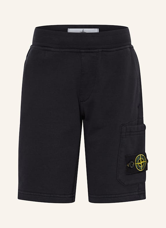 STONE ISLAND JUNIOR Szorty dresowe GRANATOWY