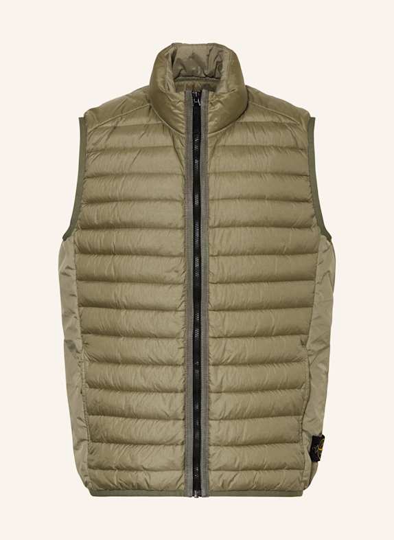 STONE ISLAND JUNIOR Daunenweste OLIV
