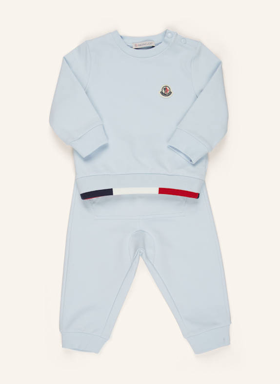MONCLER enfant Set: Sweatshirt und Sweathose HELLBLAU