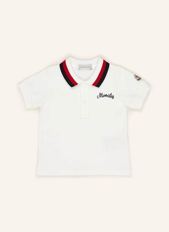 MONCLER enfant Piqué-Poloshirt WEISS