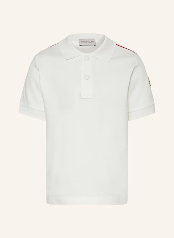 MONCLER enfant Piqué-Poloshirt WEISS