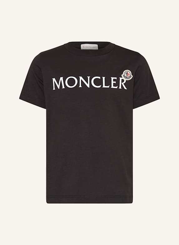 MONCLER enfant T-Shirt SCHWARZ/ WEISS