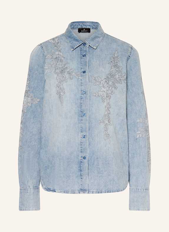 monari Jeansbluse mit Stickereien 750 jeans