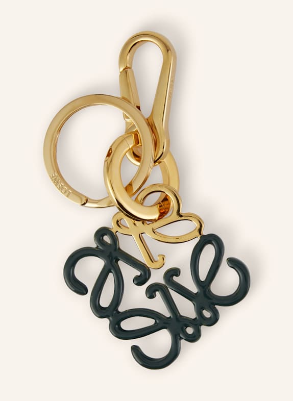 LOEWE Schlüssel- und Taschenanhänger DUNKELGRÜN/ GOLD