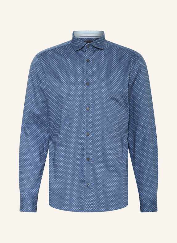 OLYMP Hemd Casual regular fit DUNKELBLAU/ BEIGE