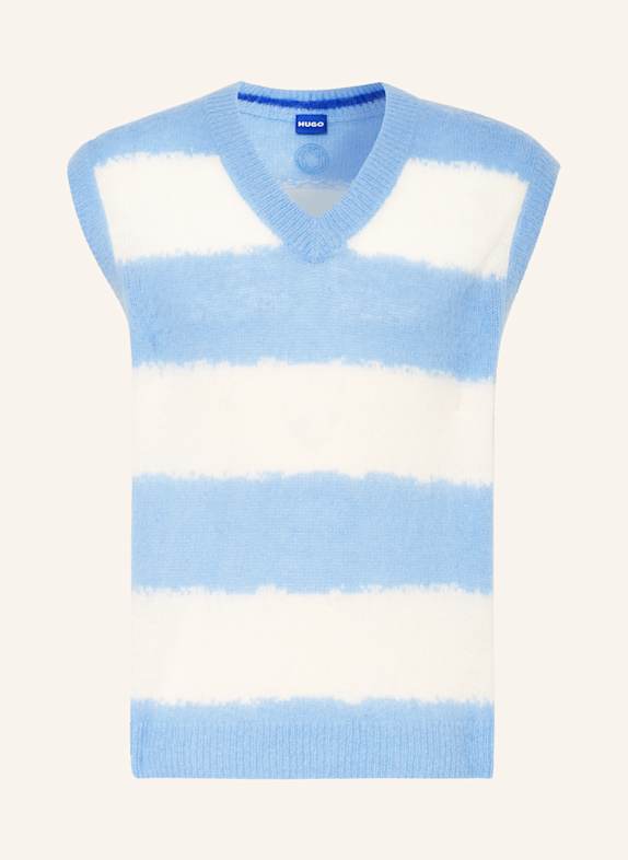 HUGO BLUE Pullunder SEPTUNE HELLBLAU/ ECRU