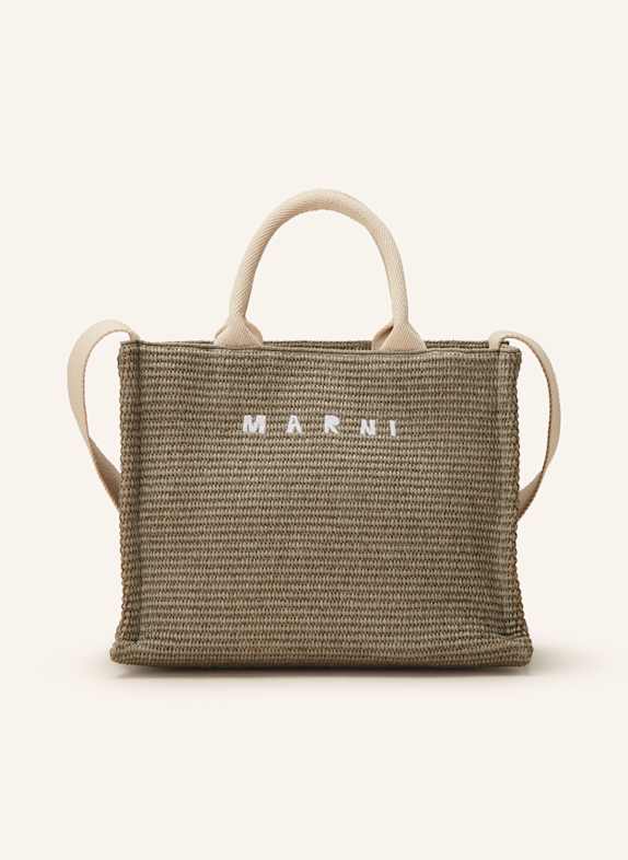 MARNI Shopper BASKET SMALL OLIV