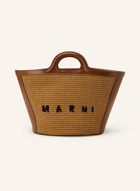 MARNI Handtasche TROPICALIA SMALL COGNAC