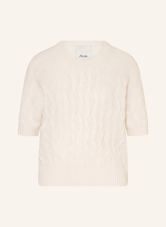 ALLUDE Strickshirt aus Cashmere ECRU