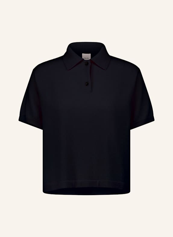 ALLUDE Strickshirt aus Cashmere DUNKELBLAU