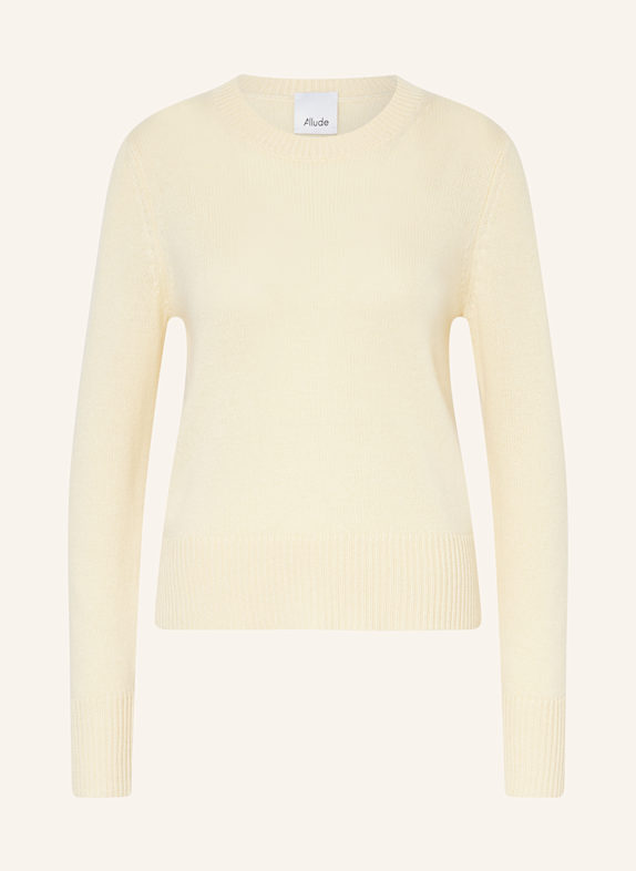 ALLUDE Cashmere-Pullover HELLGELB