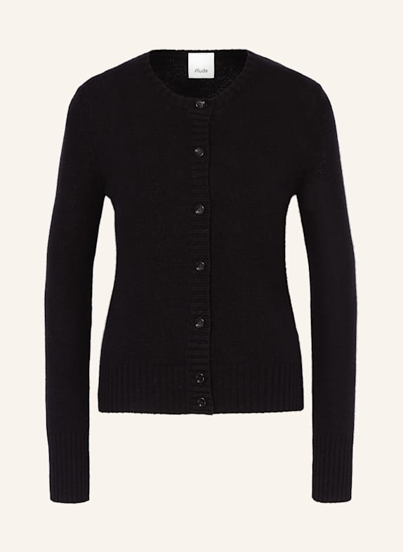 ALLUDE Strickjacke aus Cashmere SCHWARZ