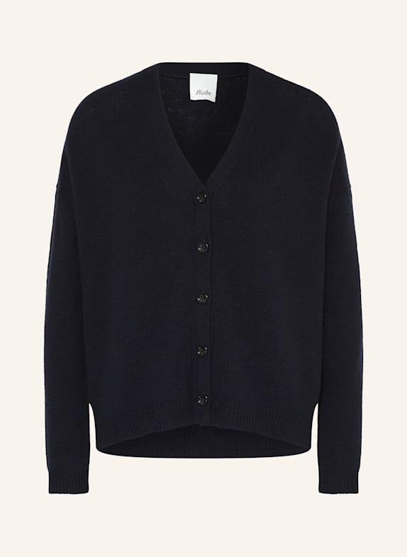 ALLUDE Strickjacke aus Cashmere DUNKELBLAU