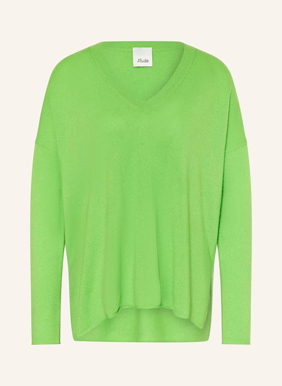 ALLUDE Cashmere-Pullover GRÜN