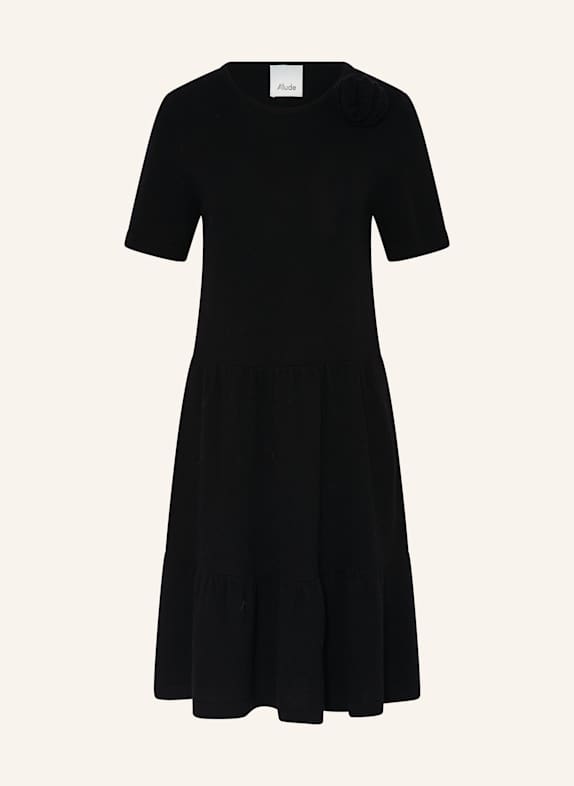 ALLUDE Strickkleid mit Cashmere SCHWARZ