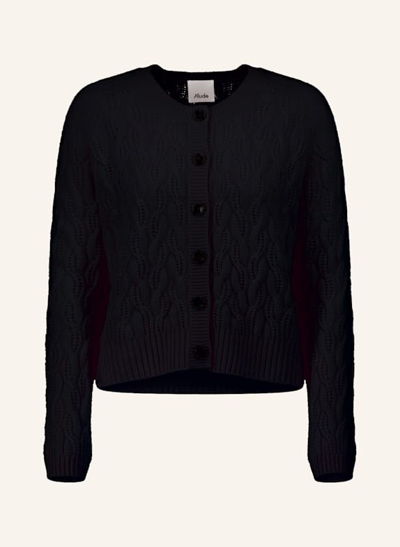 ALLUDE Strickjacke aus Cashmere DUNKELBLAU
