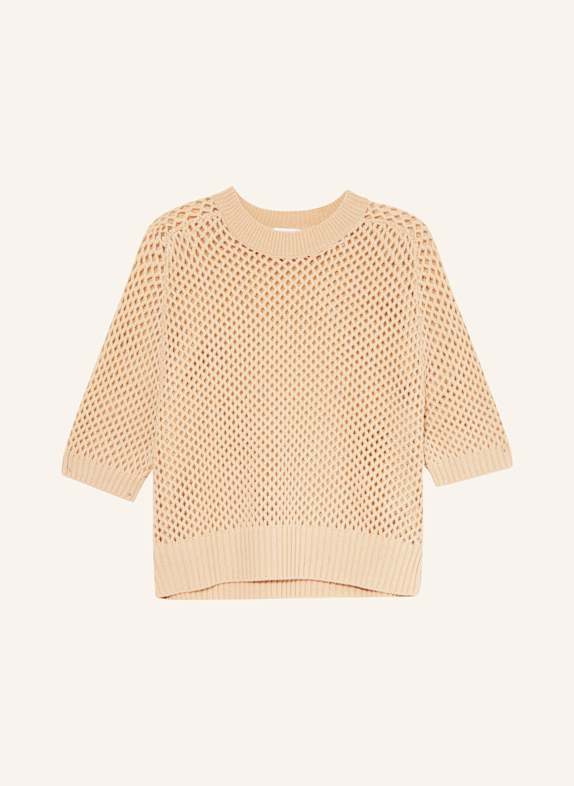 ALLUDE Strickshirt mit Cashmere BEIGE